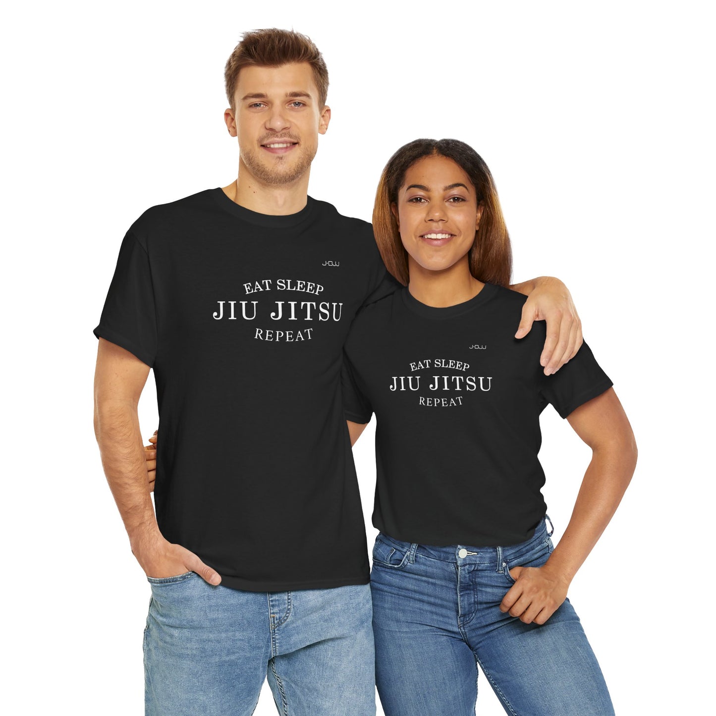 Eat Sleep Jiu Jitsu Repeat Black T-shirt