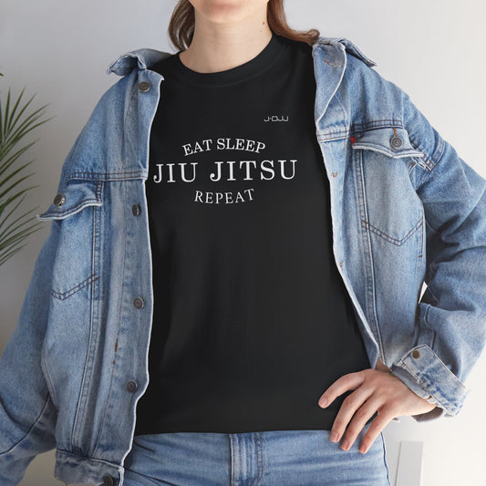 Eat Sleep Jiu Jitsu Repeat Black T-shirt